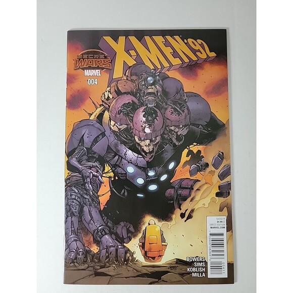 X-MEN 92 #4 MARVEL COMICS SECRET WARS NOVEMBER 2015 VF - Picture 1 of 6